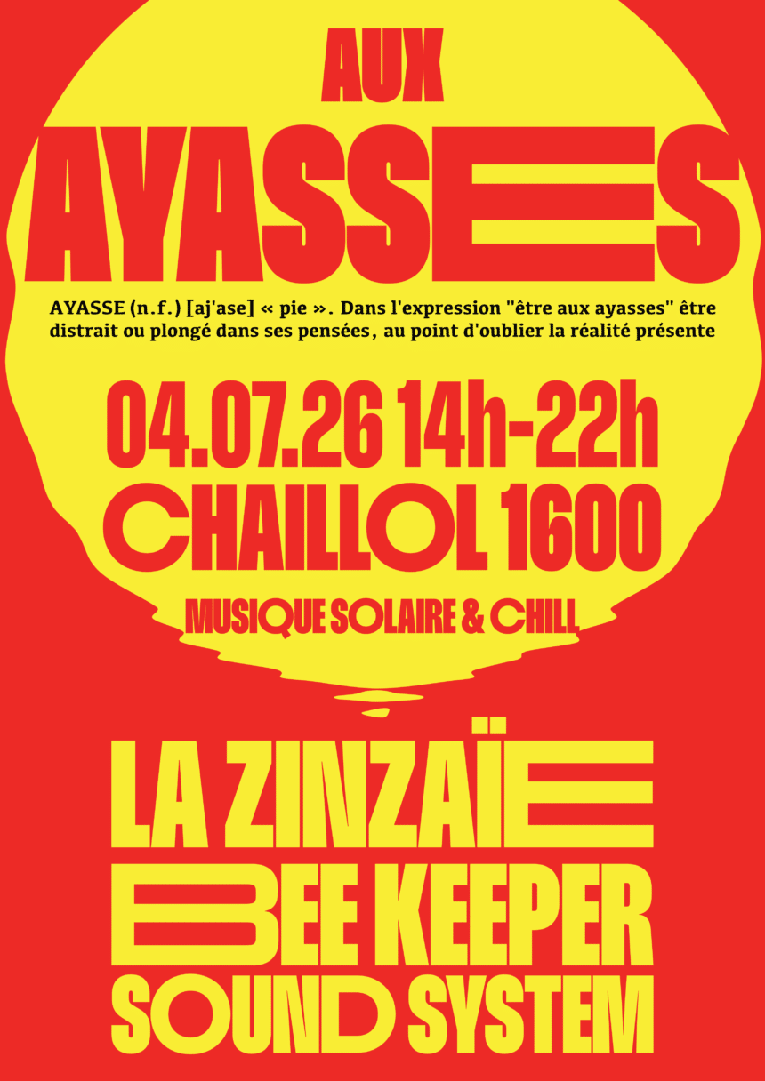 AUX AYASSES - Affiche format A3 (1) Evènement Musical « Aux Ayasses »- Samedi 4 Juillet 2026